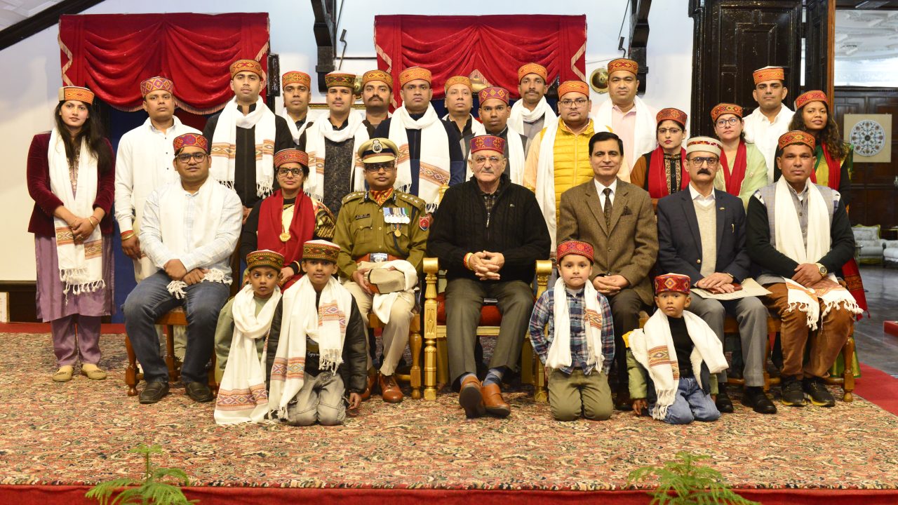 लॊक भवन में  तीन राज्यॊं का स्थापना दिवस